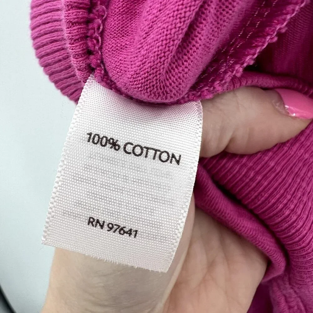 J.Jill Pink 100% Cotton Midi Length T-Shirt Dress Womens XS